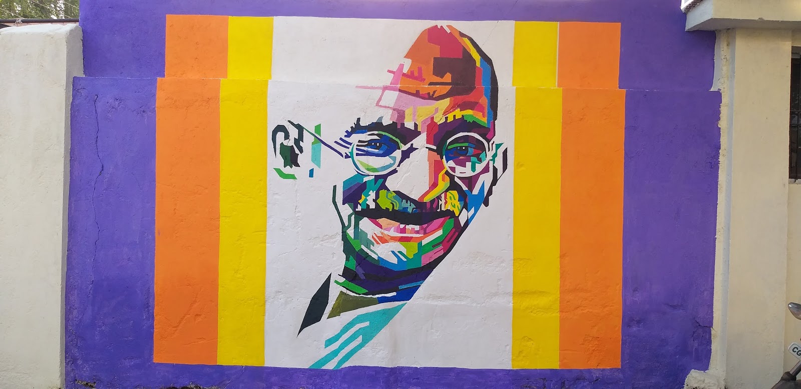 Mahatma gandhi Wall art painting FineArtRaipur Call 09993078500
