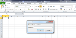 Memasang Password Encripsi Di File Excel