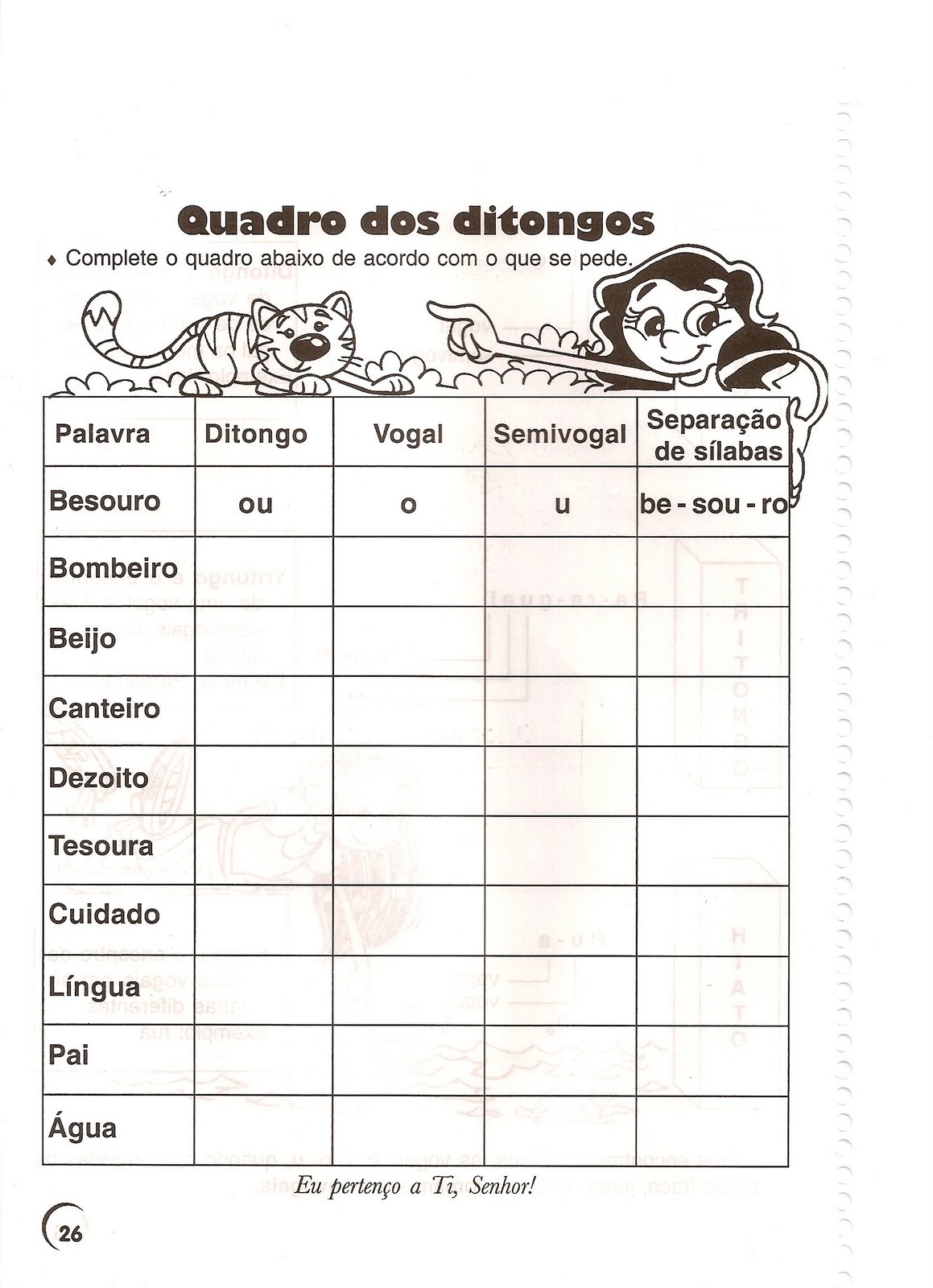 Tesouro é Ditongo Tritongo Ou Hiato ENSINO Tesouro é Ditongo Tritongo Ou Hiato ENSINO