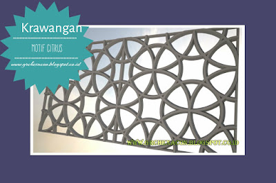 Krawangan motif Citrus dari GRC Hexacon