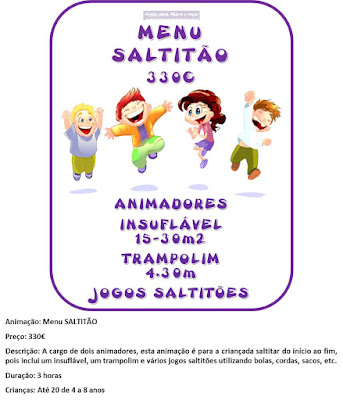 Animação Menu Saltitão