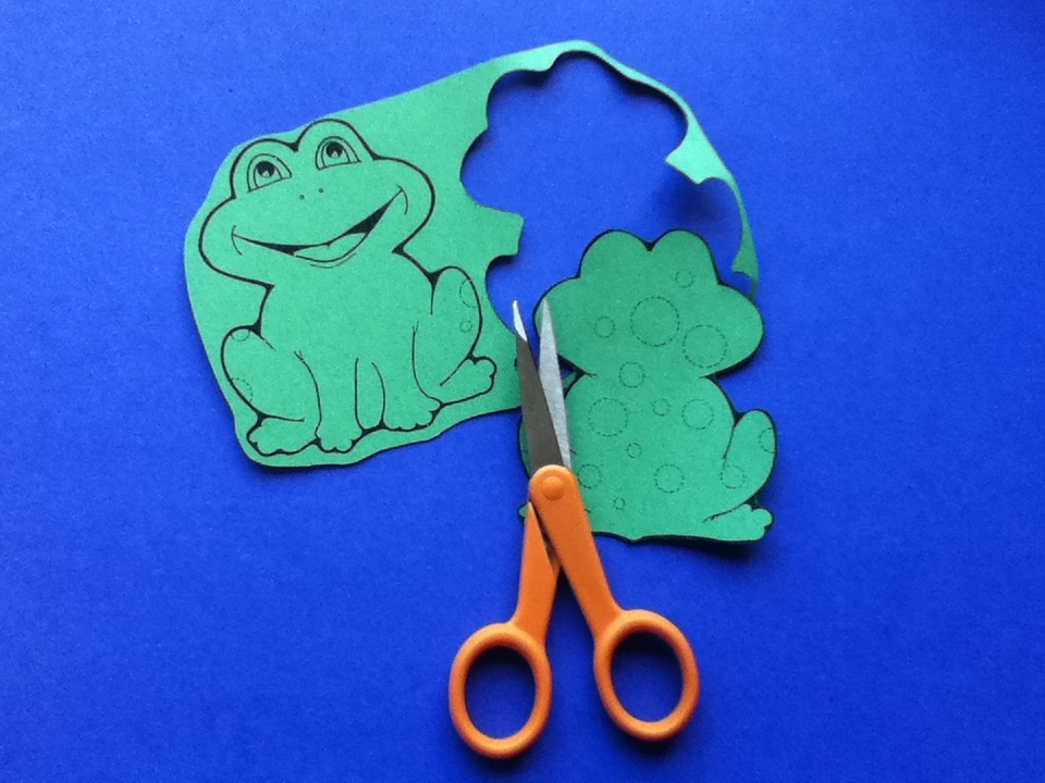 Storytime ABC's Craft Little Green Frog Puppet