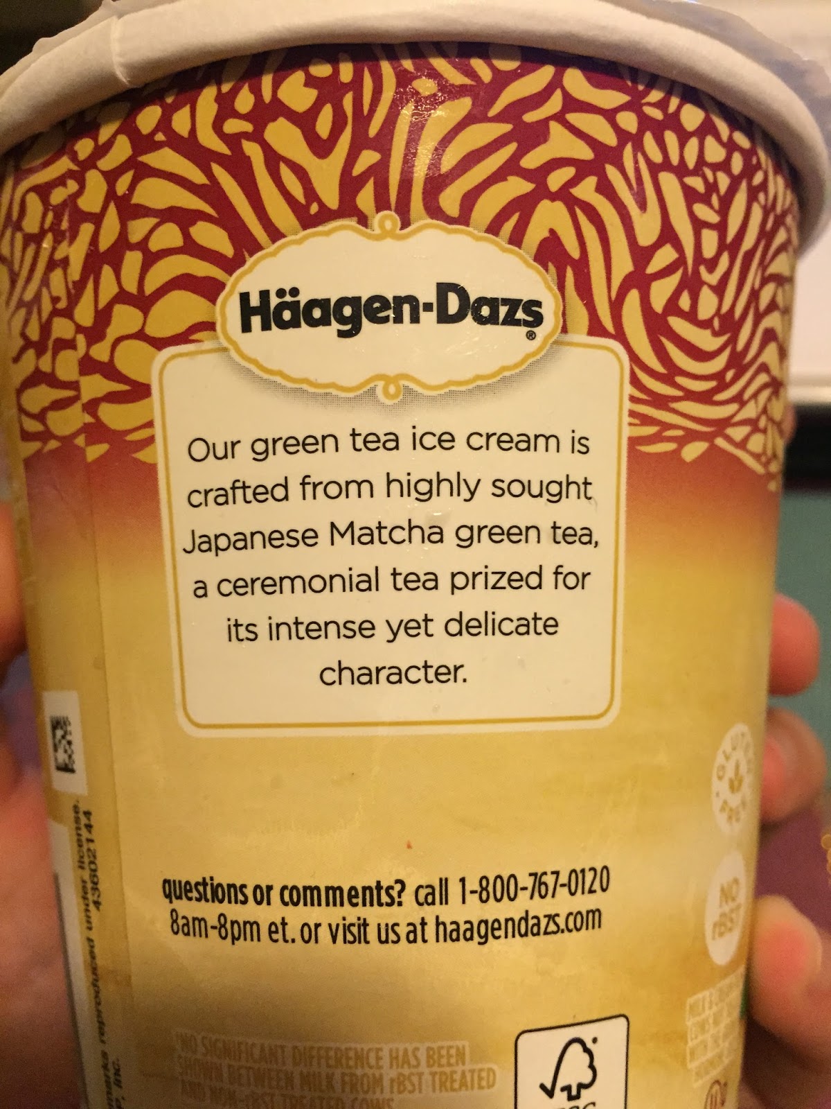 Haagen Dazs Green Tea Ice Cream