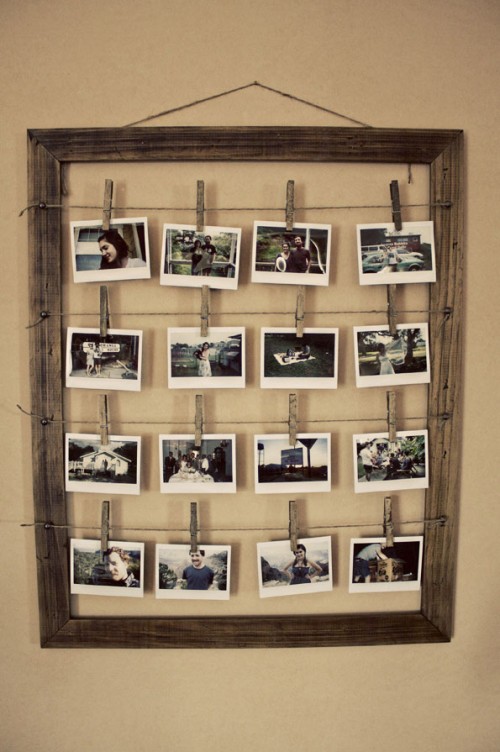 Birdcage DIY photo display ideas