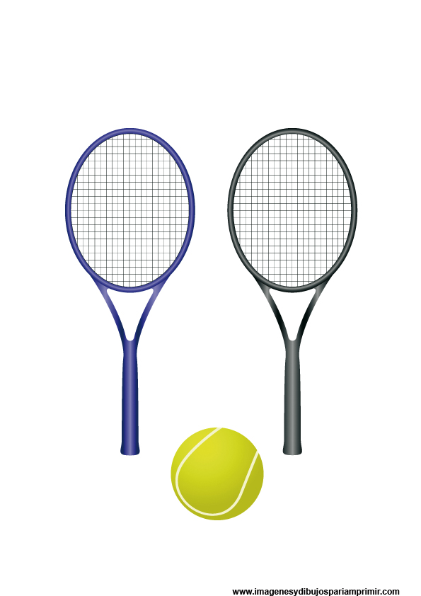 imagenes de dibujos de raquetas de tenis y su pelota