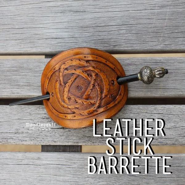http://www.doodlecraftblog.com/2014/12/leather-carved-stick-barrette.html