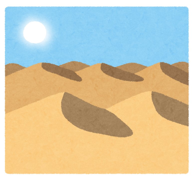 砂漠のイラスト | かわいいフリー素材集 いらすとや