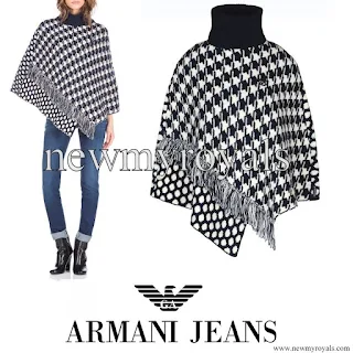 Crown Princess Elisabeth of Belgium wore ARMANI Cape - Pancho in Wool Blend