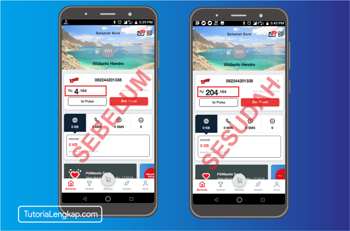 tutorialengkap 6 cara beli pulsa online melalui akun dana di hape android