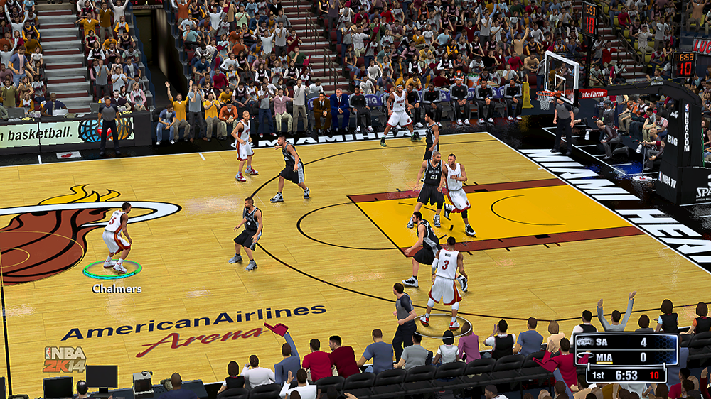 NBA 2K14 Miami Heat Court Mod