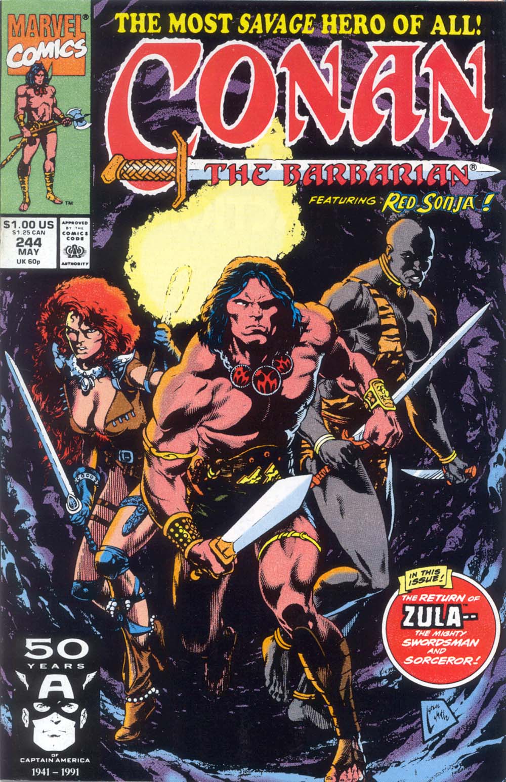 Read online Conan the Barbarian (1970) comic -  Issue #244 - 1