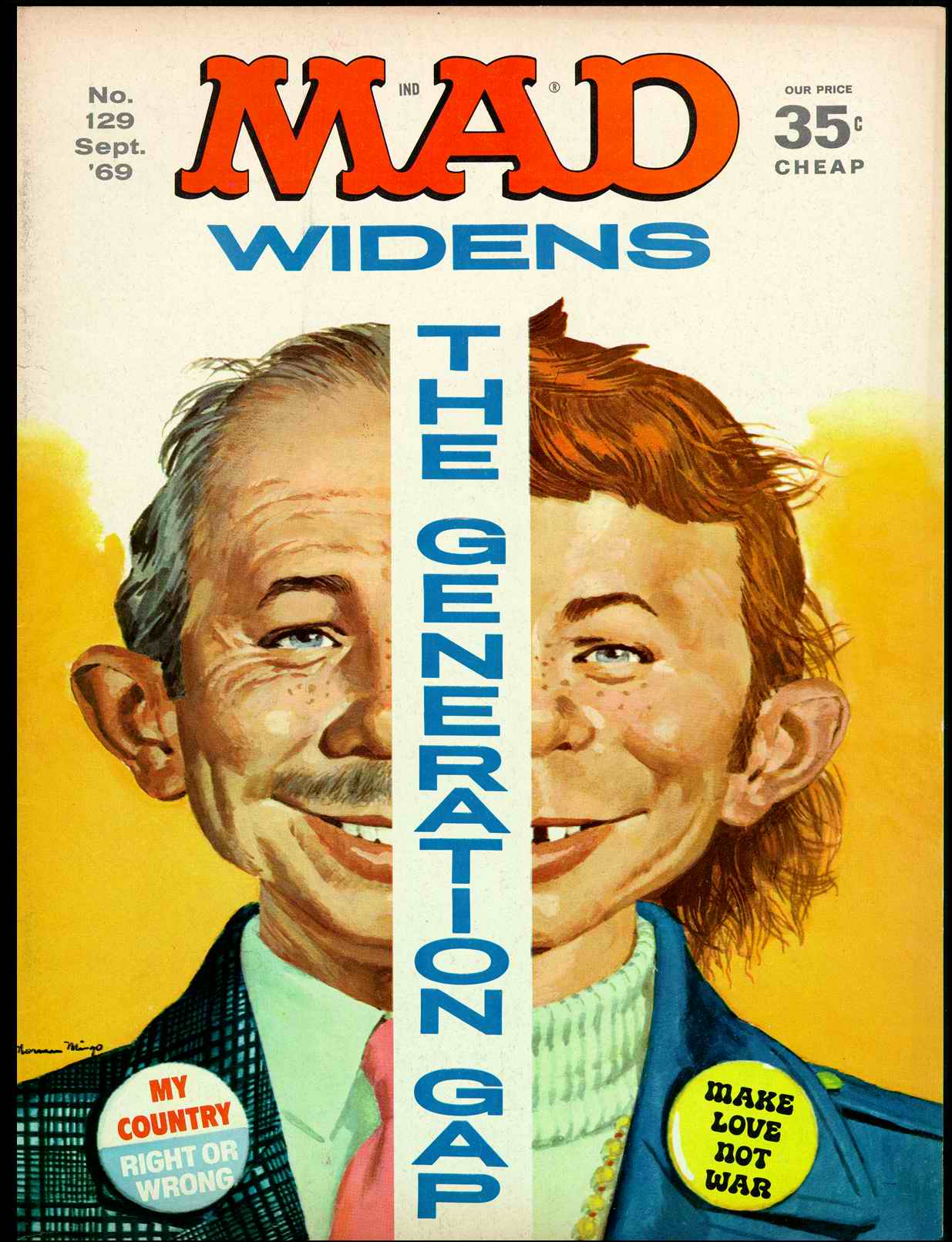 Read online MAD comic -  Issue #129 - 1