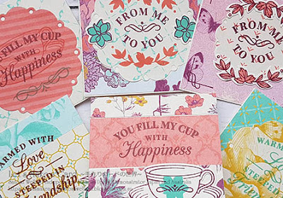 Time for Tea 3x3minni cards Satomi Wellard-Independent Stampin’Up! Demonstrator in Japan and Australia, #su, #stampinup, #cardmaking, #papercrafting, #rubberstamping, #stampinuponlineorder, #craftonlinestore, #papercrafting  #timefortea #miincardsandmatchiingenvelopes  #スタンピン　#スタンピンアップ　#スタンピンアップ公認デモンストレーター　#ウェラード里美　#手作りカード　#スタンプ　#カードメーキング　#ペーパークラフト　#スクラップブッキング　#ハンドメイド　#オンラインクラス　#スタンピンアップオンラインオーダー　#スタンピンアップオンラインショップ  #動画　#フェイスブックライブワークショップ #タイムフォーティー　＃サンキューカード