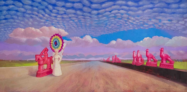 "The Road 022", Adel Mostafa - 2018 | obras de arte, pinturas, cuadros, art pictures "The Road 022", Adel Mostafa - 2018 | obras de arte, pinturas, cuadros, cool art pictures, imagenes bellas, bonitas, lindas, hermosas, surrealismo pop.