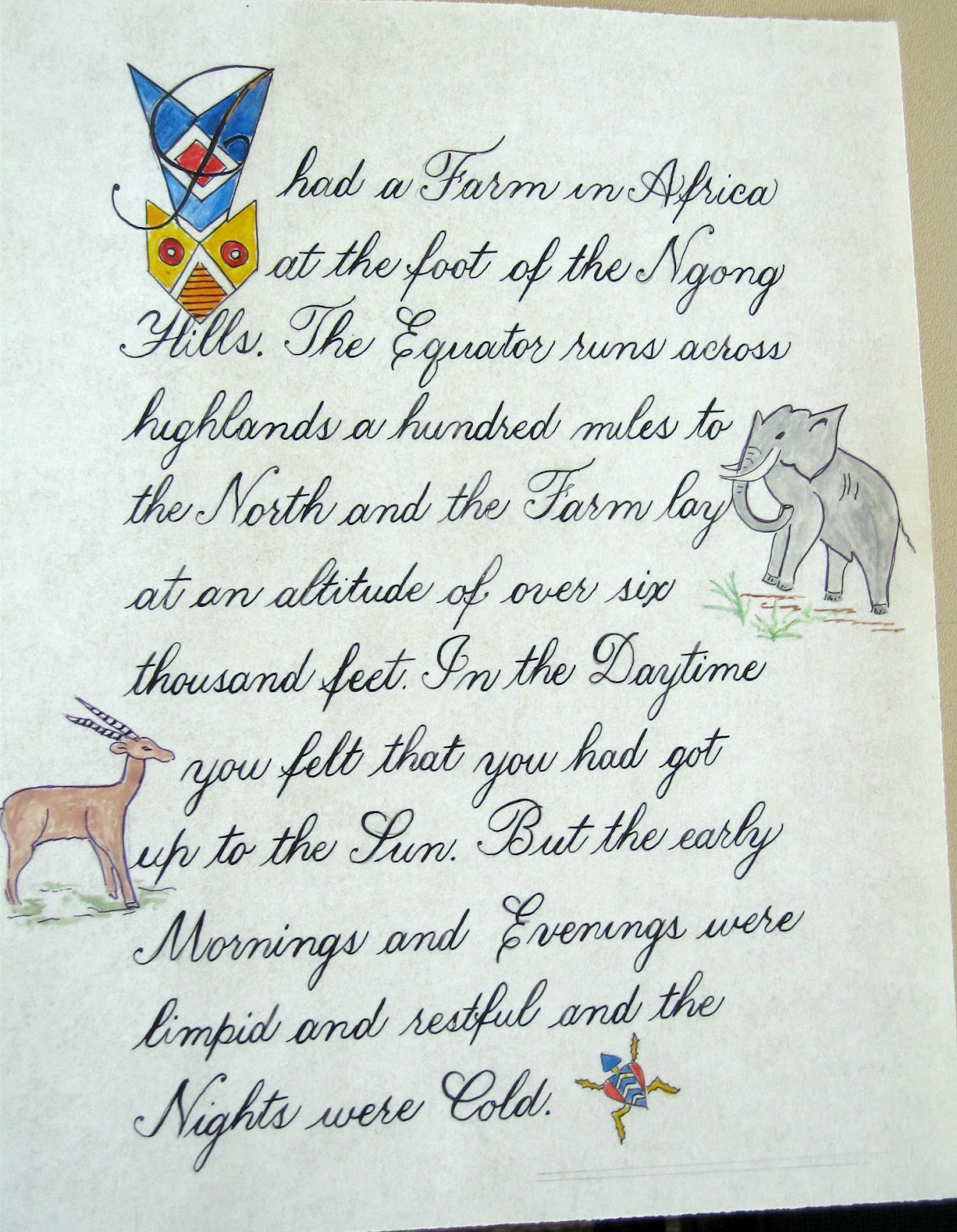 DeAnn Singh Calligraphy: March 12, 2012 - Copperplate Last Class at ...