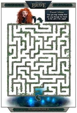Disney's The Brave: Activity Sheets