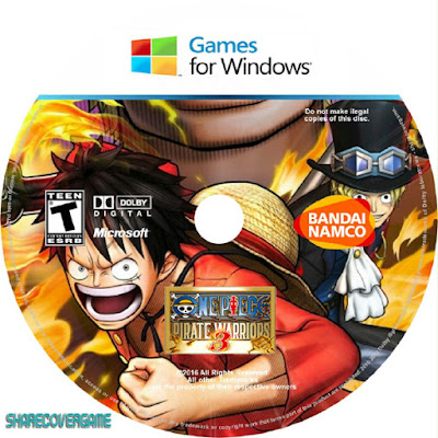 One Piece Pirate Warriors 3 Disk Label