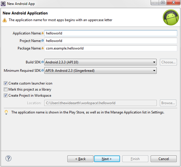 Tutorial Android Hello World | the colours of life