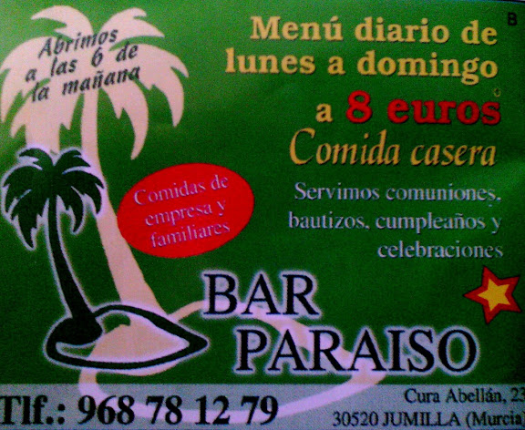 Bar Paraiso Cope Jumilla