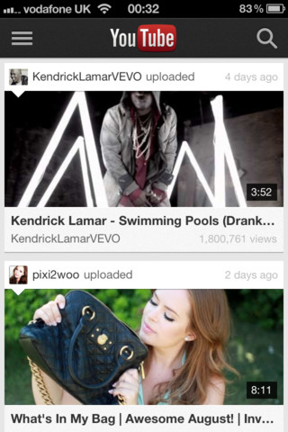 youtube app iphone