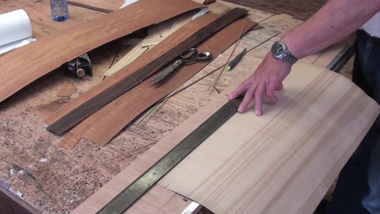 Woodworking Veneer inlay woodworking