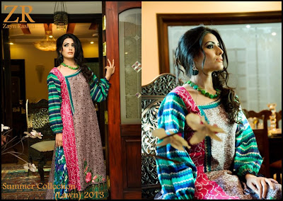 Zayn Rashid Summer Lawn Dresses Collection 2013