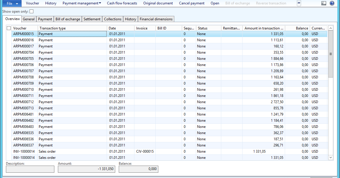 MS AX developer's notes Filtration and sorting data by financial dimensions in AX 2012