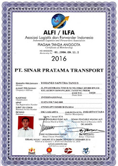 Certificate Of Indonesia Logistic 2016