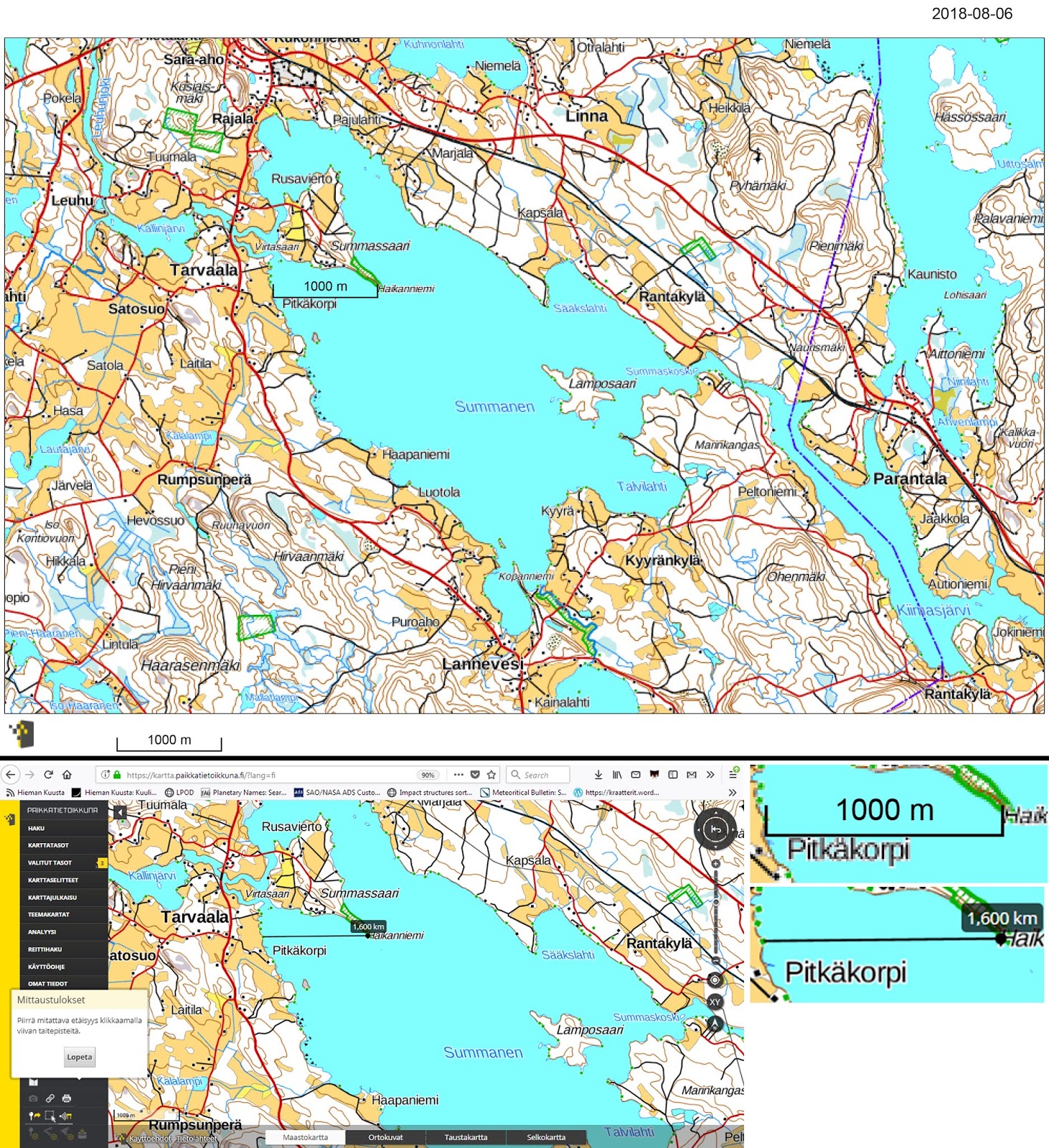 Hieman Kuusta Ala Usko Paikkatietoikkunaa Mutta Huomaa