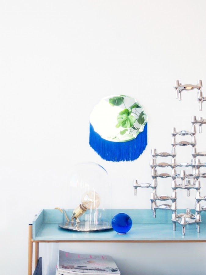 Espejos con flecos DIY