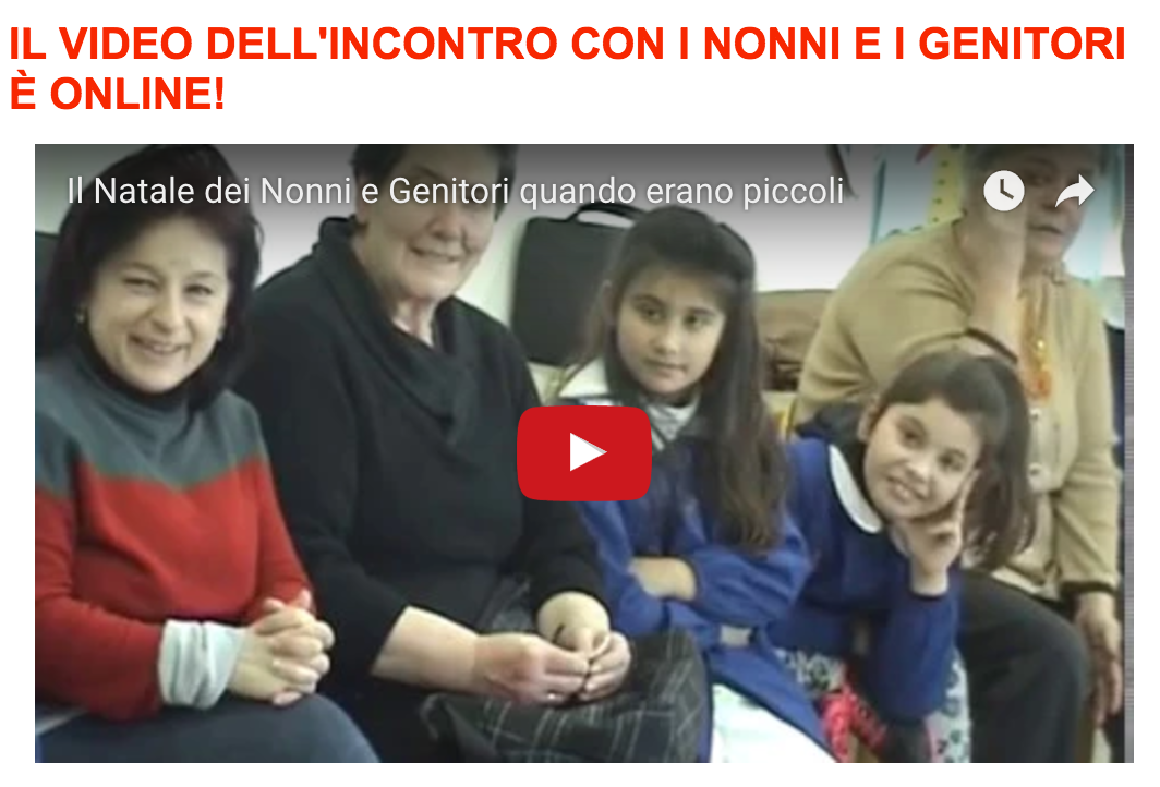 Il Natale dei Nonni e Genitori quando erano piccoli