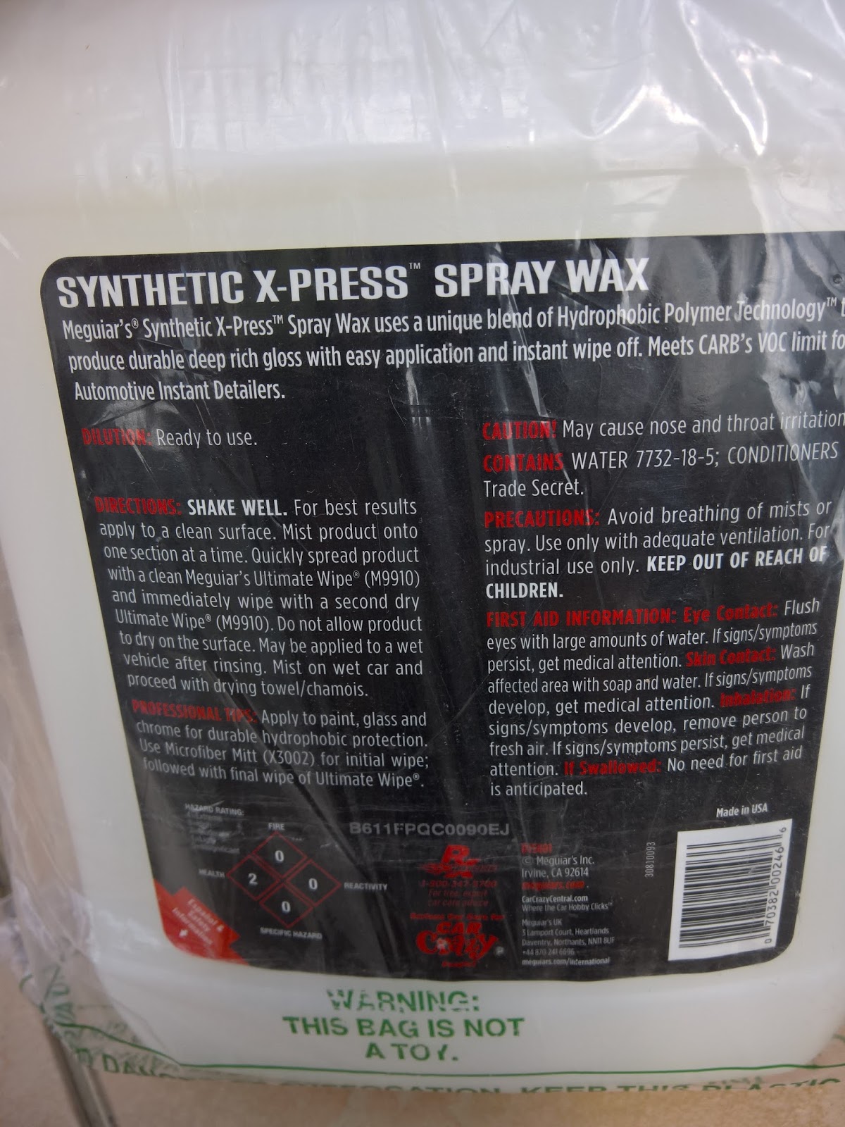 Synthetic X-press Spray Wax 