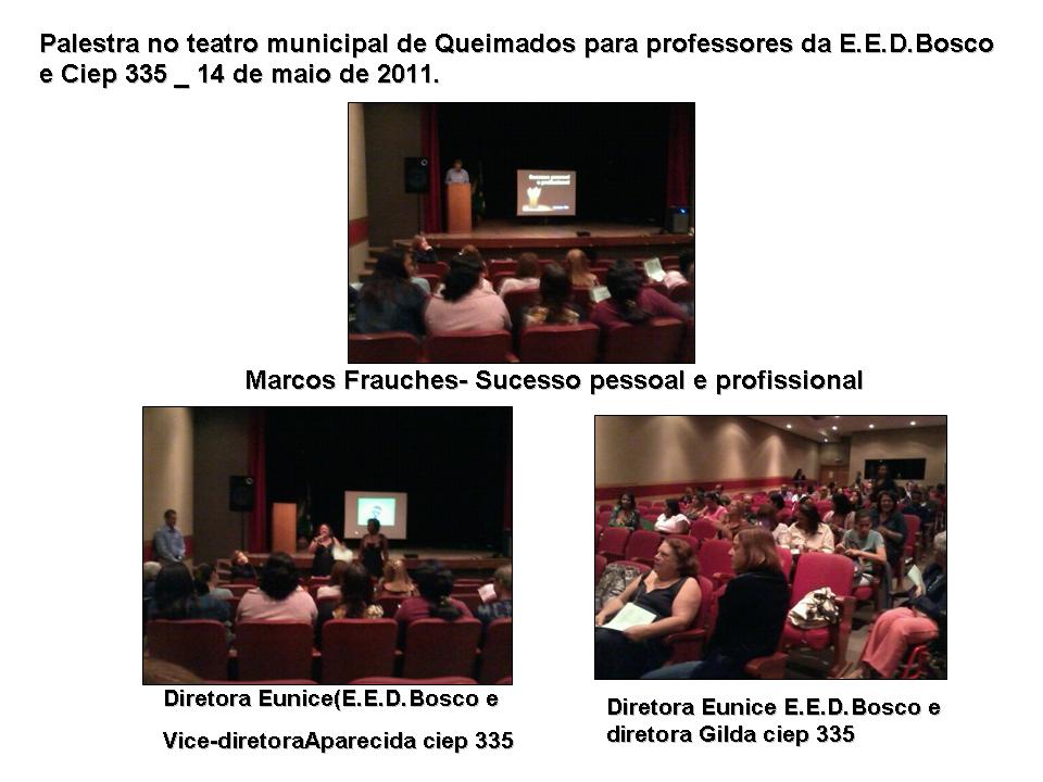 Encontro com professores - Palestra no teatro municipal de Queimados