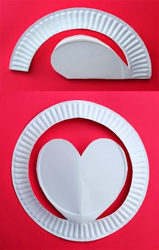 Simple and inexpensive paper cutting craft for Valentines day 