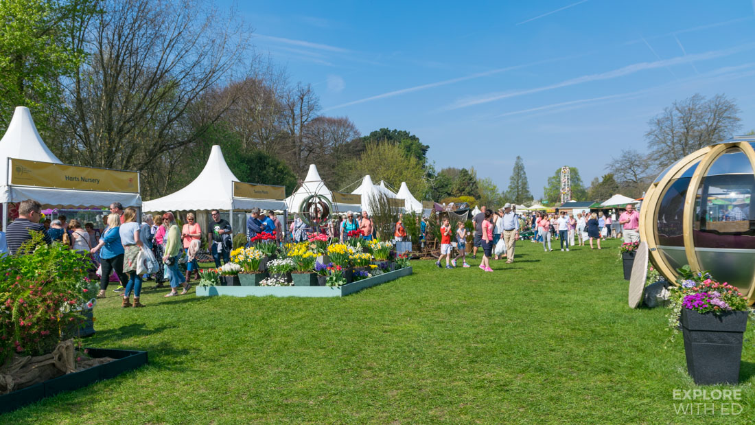 Marquees at The RHS Flower Show Cardiff