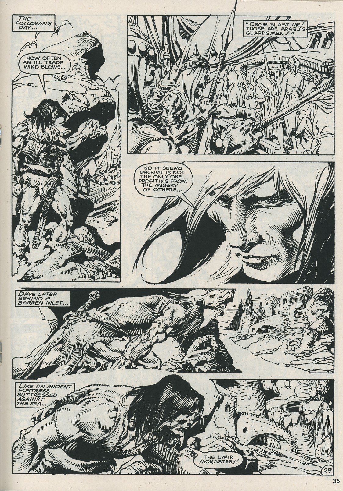 Read online The Savage Sword Of Conan comic -  Issue #121 - 35