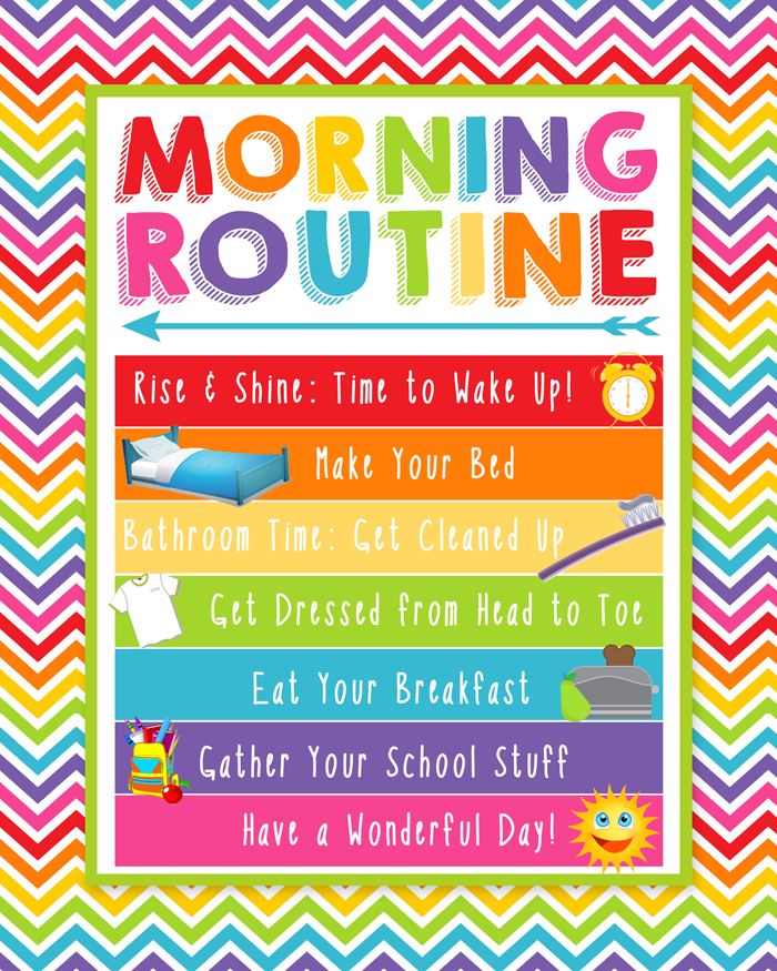 Free Morning Routine Printable and New Shoes For School I Should free-morning-routine-printable-and-new-shoes-for-school-i-should