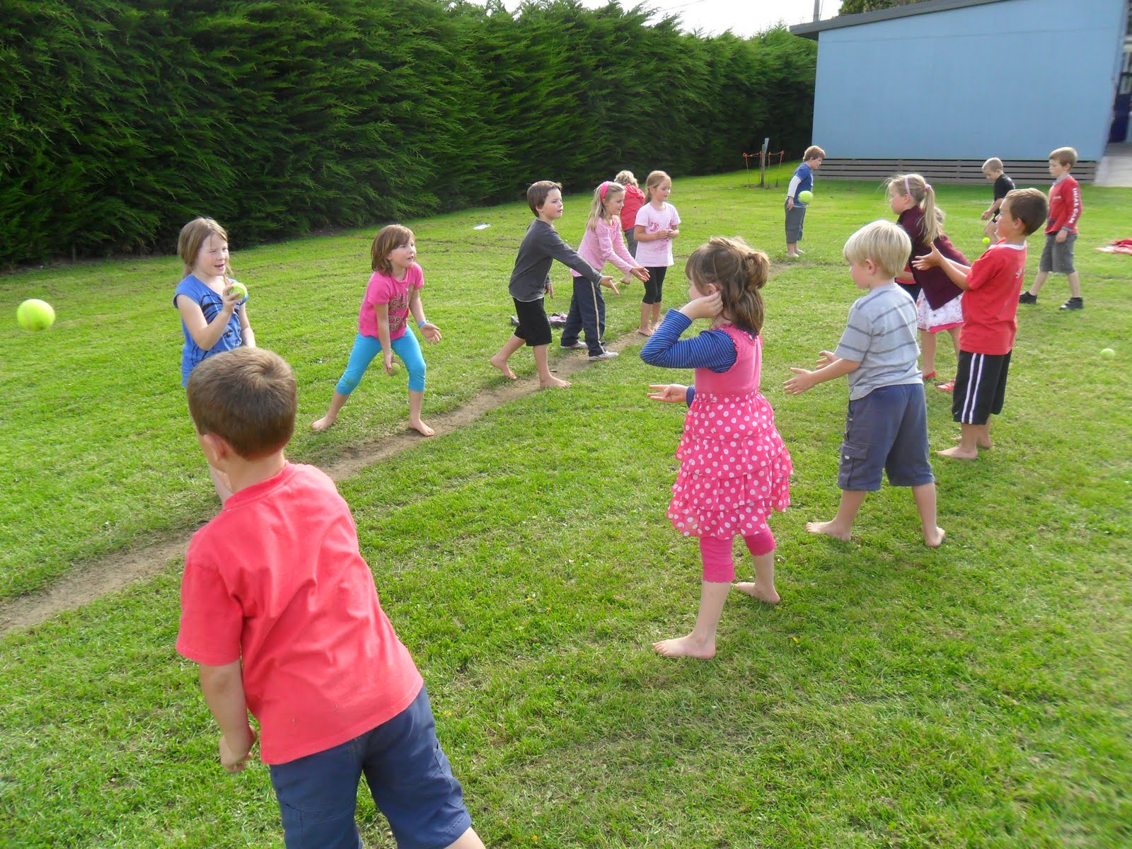 Room 9 you shine all the time Throwing and catching