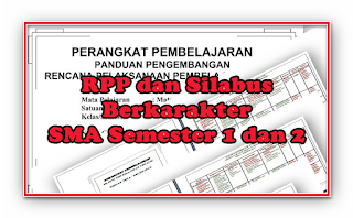 Kumpulan RPP dan Silabus Berkarakter SMA Kelas X, XI, XII Semester 1 dan 2 Lengkap