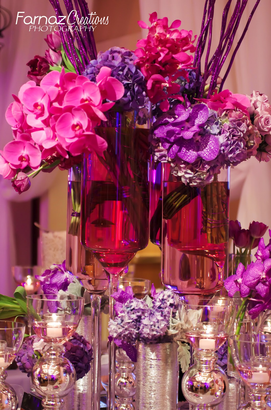 Farnaz Creations Beautiful Wedding Reception Centerpieces