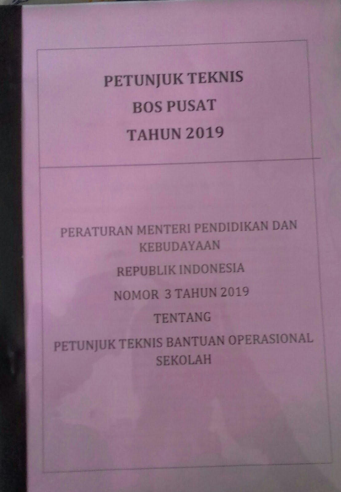 Juknis Bos 2019 Sd Smp Sma Smk Deuniv