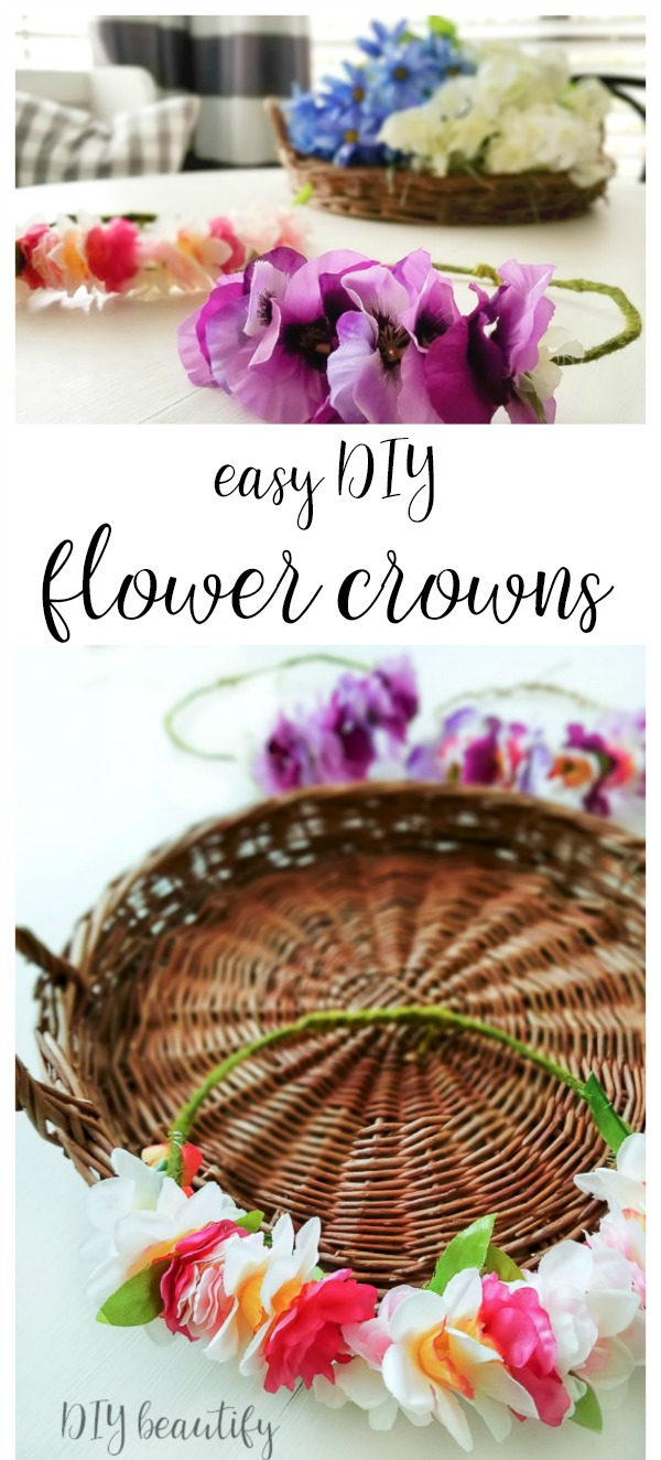 Easy DIY Flower Crowns From Dollar Store Materials DIY beautify