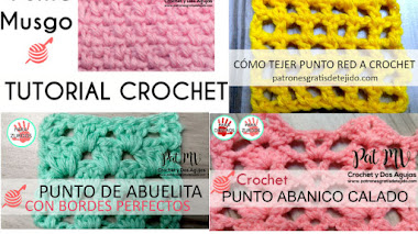 4 Puntadas a Crochet explicadas paso a paso 