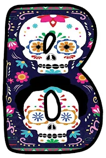 Día de los Muertos Letters. Letras del Día de los Muertos.