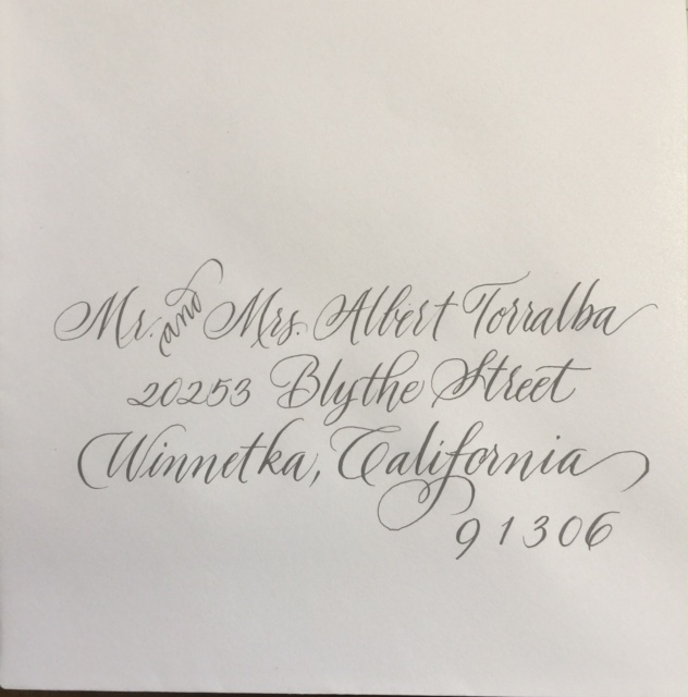 A Place For Lettering Addressing Samples In Calligraphy