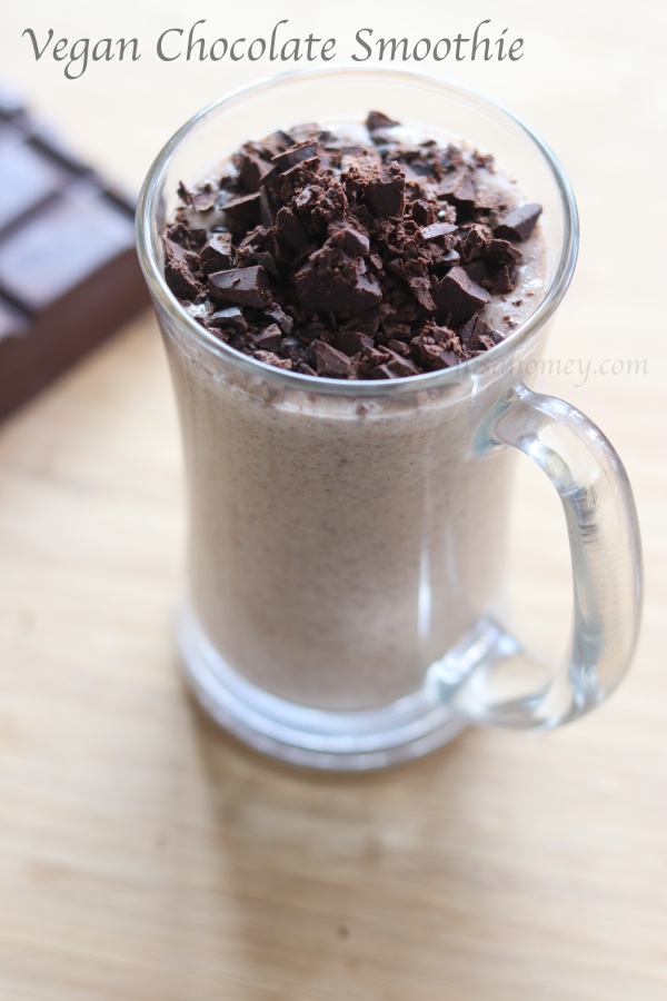 Vegan Chocolate Smoothie Dairy Free & Healthy