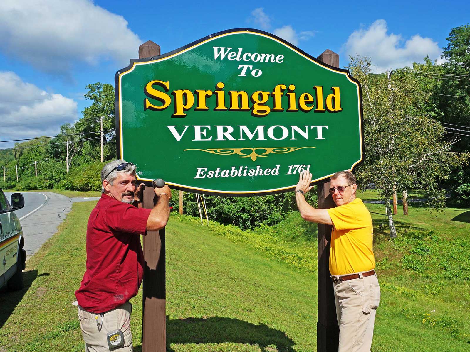 Springfield Vermont News New signs