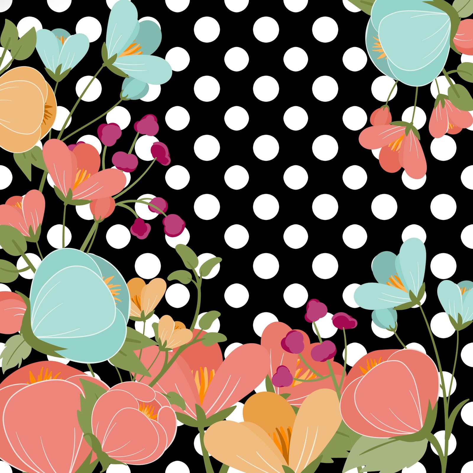 FREE Black & White Floral Background Patterns!