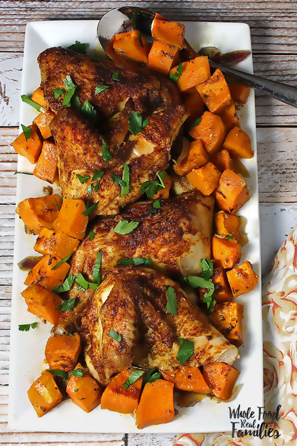 Warm Spiced Roast Chicken - 11 Easy Chicken Recipes for National Chicken Month | Renee's Kitchen Adventures