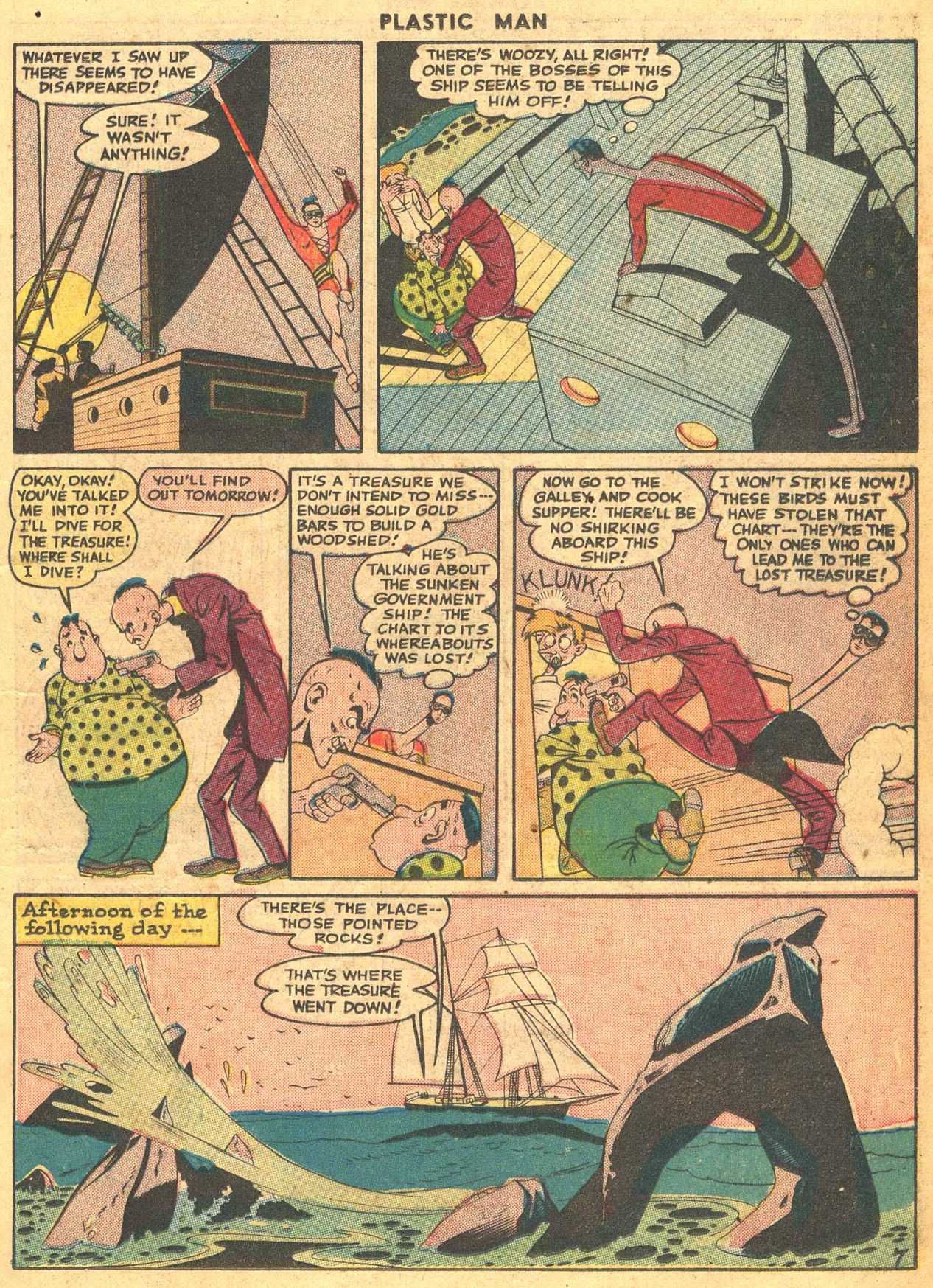 Read online Plastic Man (1943) comic -  Issue #7 - 21